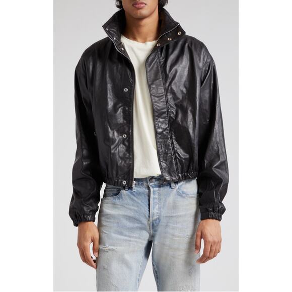 $1,998 NWT John Elliott Leather Jumper Jacket | Sz M - Picture 1 of 15